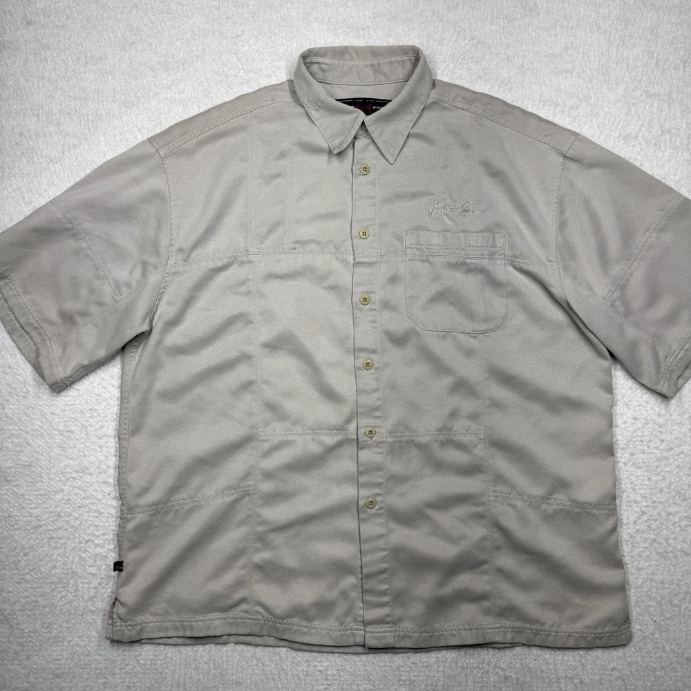 Vintage Y2K Phat‎ Farm Authentic Short Sleeve Button Up Shirt Men's Size 3XL